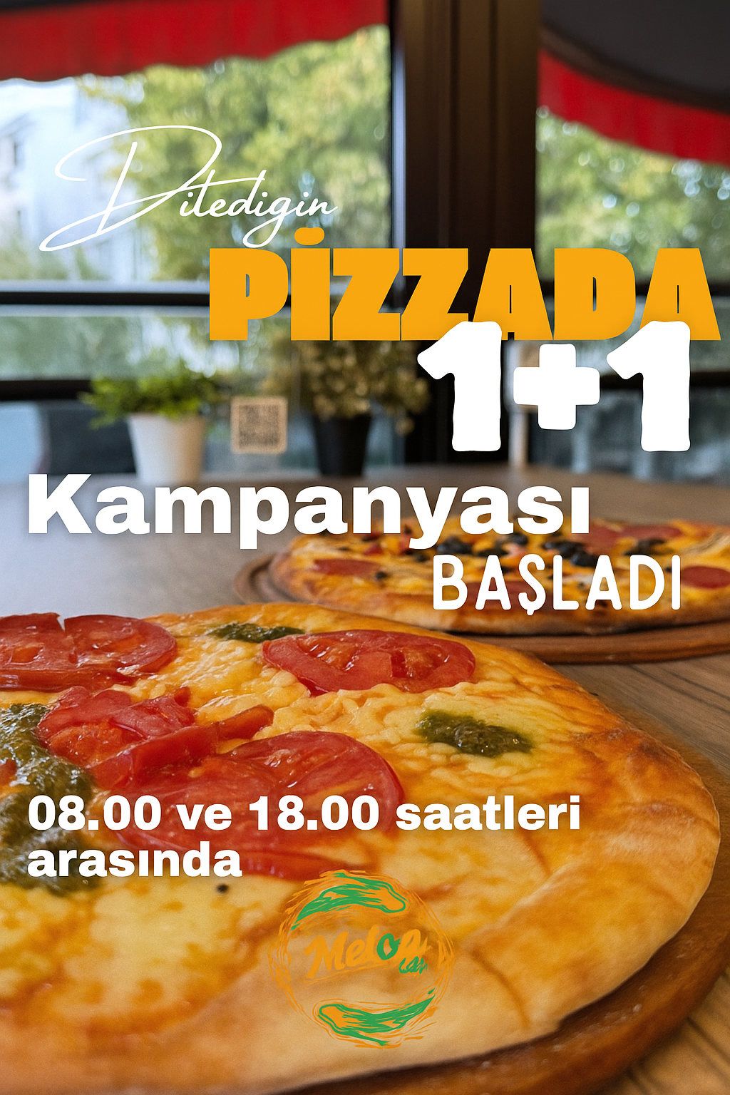 Melon Cafe 1+1 kampanya görseli